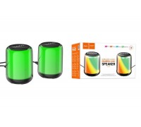Портативная беспроводная колонка HOCO BS56 Colorful BT wired 2-in-1 computer speaker (черный)