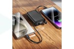 Универсальный дополнительный аккумулятор Power Bank BOROFONE BJ70 Source dual PD20W power bank with cable (10000mAh) (черный)
