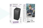 Универсальный дополнительный аккумулятор Power Bank BOROFONE BJ78C Clever (50000mAh) (черный)