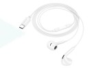 Наушники вакуумные проводные BOROFONE BM96 Brilliant разъем Type-C (белый)
