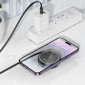 Беспроводное зарядное устройство CQ18 Flash (magnetic+iWatch) with retractable cable (серый металл)