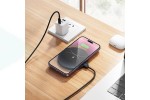 Беспроводное зарядное устройство НОСО CW62 Peak with digital display and cable (черный)