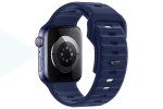 Ремешок для Apple Watch HOCO WA27 Flexible series stepped pattern solid color silicone strap (38/40/41 мм) темно-синий