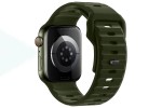 Ремешок для Apple Watch HOCO WA27 Flexible series stepped pattern solid color silicone strap (38/40/41 мм) армейский зеленый