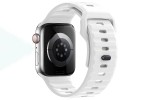 Ремешок для Apple Watch HOCO WA27 Flexible series stepped pattern solid color silicone strap (42/44/45/49 мм) белый