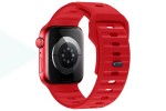 Ремешок для Apple Watch HOCO WA27 Flexible series stepped pattern solid color silicone strap (42/44/45/49 мм) красный
