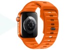 Ремешок для Apple Watch HOCO WA27 Flexible series stepped pattern solid color silicone strap (42/44/45/49 мм) оранжевый