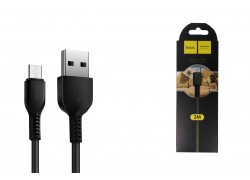 Кабель USB - MicroUSB HOCO X20 2,4A (черный) 3м