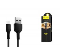 Кабель USB - MicroUSB HOCO X20 2,4A (черный) 2м