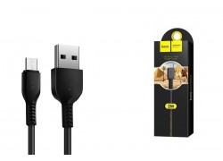 Кабель USB - MicroUSB HOCO X20 2,4A (черный) 2м