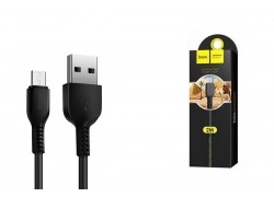 Кабель USB - MicroUSB HOCO X20 2,4A (черный) 2м