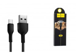 Кабель USB - MicroUSB HOCO X20 2,4A (черный) 1м