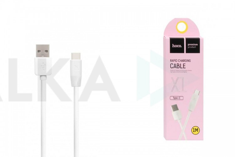 Кабель USB - USB Type-C HOCO X1, 2,4A (белый) 1м