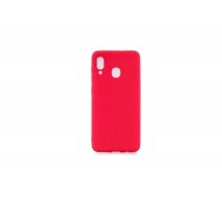 Чехол для Samsung A40 (A405) тонкий (красный)