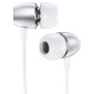 Наушники вакуумные проводные BOROFONE BM57 Platinum Universal earphones (серебристый)