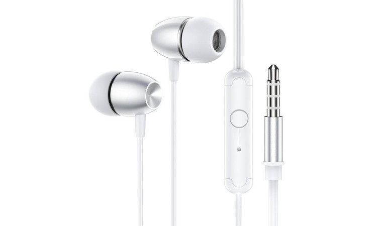 Наушники вакуумные проводные BOROFONE BM57 Platinum Universal earphones (серебристый)