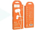 Наушники вакуумные проводные HOCO M82 La musique universal earphones (белый)