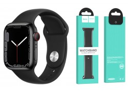 Ремешок для Apple Watch HOCO WA01 Классический спортивный силиконовый ремешок  Flexible series (38-41 мм, черный)