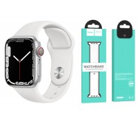 Ремешок для Apple Watch HOCO WA01 Классический спортивный силиконовый ремешок Flexible series (42-49 мм, белый)