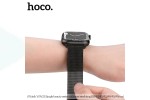 Ремешок для Apple Watch HOCO WA03 Ремешок из миланской стали серии Simple beauty (38-41 мм, черный)