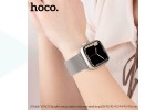 Ремешок для Apple Watch HOCO WA03 Ремешок из миланской стали серии Simple beauty (38-41 мм, серебристый)