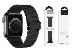 Ремешок для Apple Watch HOCO WA04 Эластичный нейлоновый ремешок серии Fashion (38-41 мм) черный