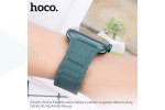 Ремешок для Apple Watch HOCO WA06 Flexible series military pattern magnetic silicone strap (42-49 мм, black)