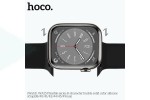 Ремешок для Apple Watch HOCO WA15 Flexible series 8-character buckle solid color silicone strap (42-49 мм, black)