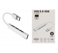 Разветвитель USB HUB 3.0 NN-HB020 на 4 порта кабель 15см (серебристый)