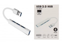 Разветвитель USB HUB 3.0 NN-HB020 на 4 порта кабель 15см (серебристый)