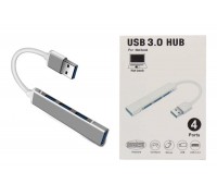 Разветвитель USB HUB 3.0 NN-HB020 на 4 порта кабель 15см (серый)