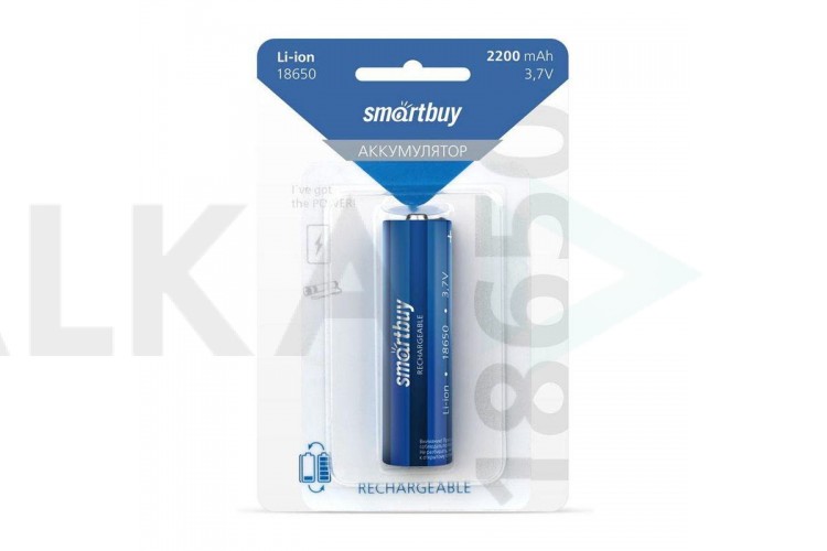 Аккумулятор Smartbuy LI18650-2000 mAh (цена за спайку 2 шт) (SBBR-18650-2S2000)