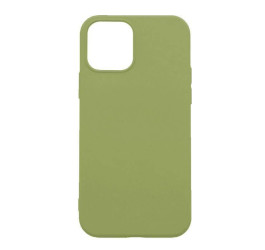 Чехол силиконовый для iPhone 14 (6,1) тонкий (оливковый)
