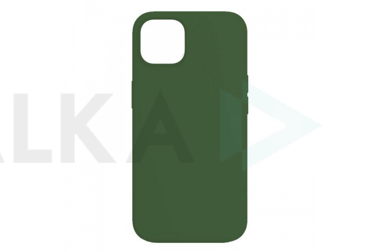 Чехол силиконовый для iPhone 14 Pro Max (6,7) тонкий (темно-зеленый)