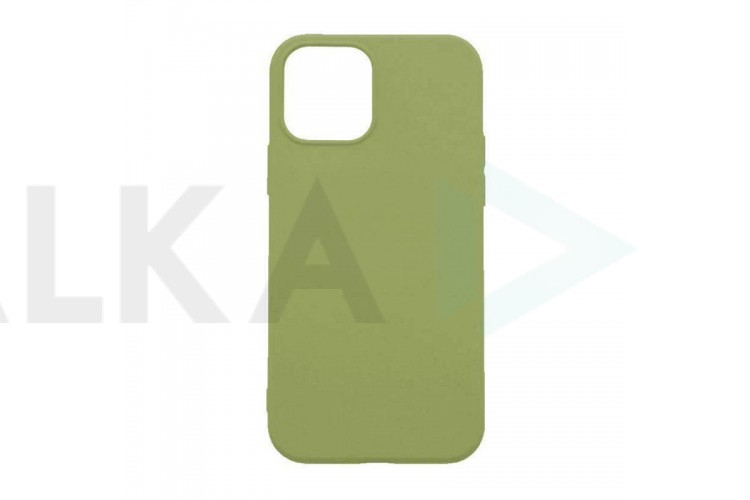 Чехол силиконовый для iPhone 14 Plus (6,7) тонкий (оливковый)