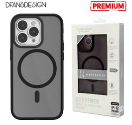 Чехол для телефона DFANSDESIGN MagSafe матовый iPhone 14 PLUS (чёрный)