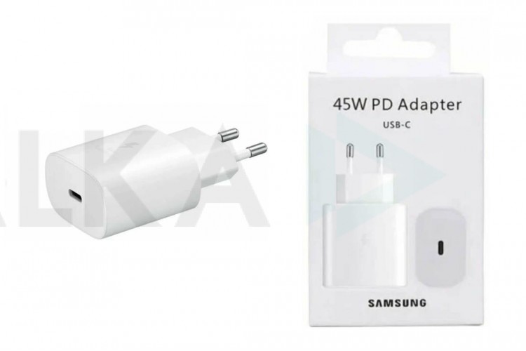 Сетевое зарядное устройство USB-C Samsung PD Adapter 45W (белый)