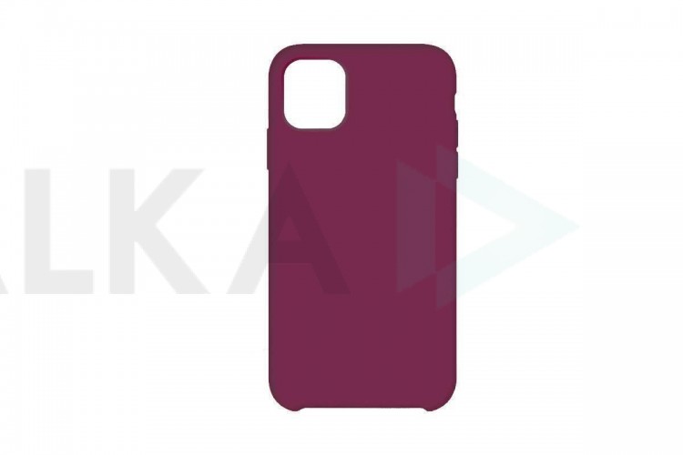 Чехол для iPhone 11 (6.1) Silicone Case Soft Touch (темная фуксия) 47