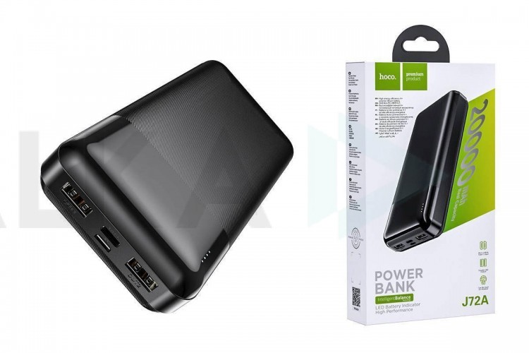 Универсальный дополнительный аккумулятор Power Bank HOCO J72A (20000 mAh) (черный)