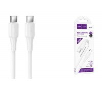 Кабель Type-C - Type-C HOCO X120 Beneficio 60W (белый)