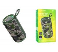 Портативная беспроводная колонка BOROFONE BR37 Noble sports (зеленый камуфляж)