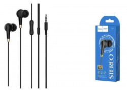 Наушники вакуумные проводные HOCO M58 Amazing universal earphones (черный)