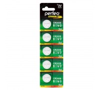 Батарейка литиевая Perfeo CR2430/5BL Lithium Cel (цена за блистер 5 шт)