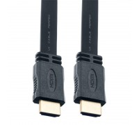 Кабель HDMI-HDMI (V1.4) PERFEO HDMI A вилка - HDMI A вилка, плоский, ver.1.4, длина 1 м. (H1301)