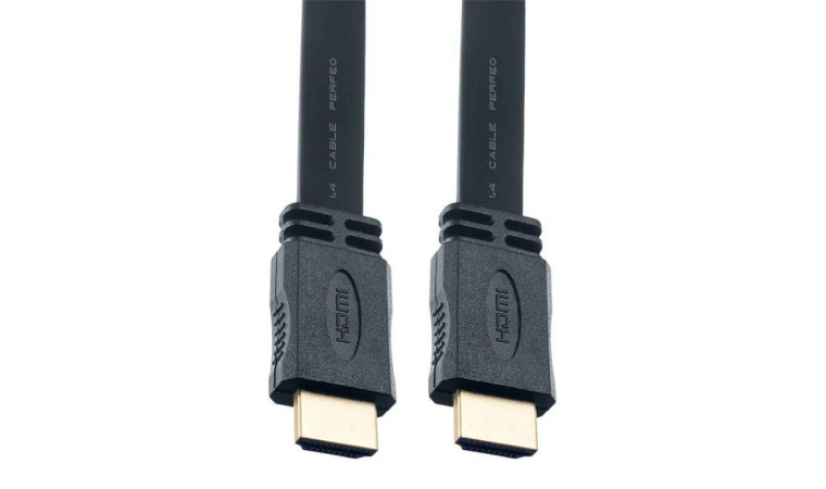 Кабель HDMI-HDMI (V1.4) PERFEO HDMI A вилка - HDMI A вилка, плоский, ver.1.4, длина 1 м. (H1301) Кабель HDMI-HDMI (V1.4) PERFEO HDMI A вилка - HDMI A вилка, плоский, ver.1.4, длина 1 м. (H1301)