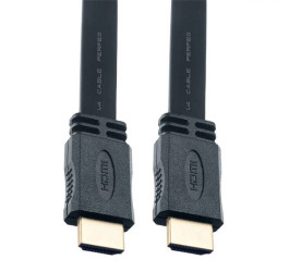 Кабель HDMI-HDMI (V1.4) PERFEO HDMI A вилка - HDMI A вилка, плоский, ver.1.4, длина 2 м. (H1302)