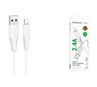 Кабель USB - Lightning BOROFONE BX119 New (белый) 1м