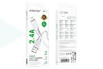 Кабель USB - Lightning BOROFONE BX119 New (белый) 1м