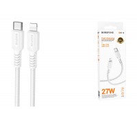 Кабель USB Type-C - Lightning BOROFONE BX116 Certain PD (белый) 1м