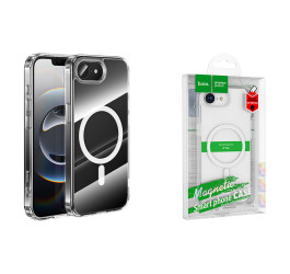 Чехол для телефона iPhone 16е HOCO Magnetic airbag anti-fall protective shell (прозрачный)
